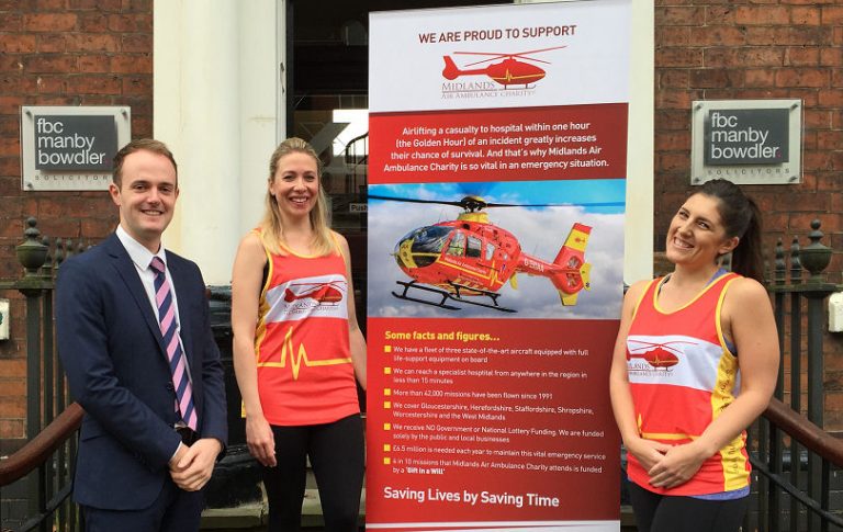 Lawyers take up the challenge for Midlands Air Ambulance Charity