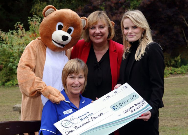 Lanyon Bowdler raise cash for Shropshire hospice