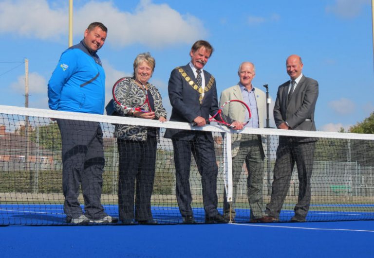 Mayor of Shrewsbury launches refurbished tennis courts