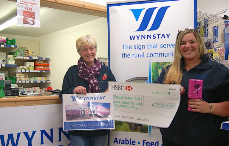 Wynnstay Group ‘in the pink’ for breast cancer charities