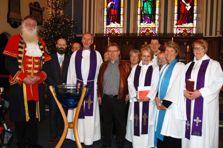 Shrewsbury Church gets new hand-crafted font after 182 years