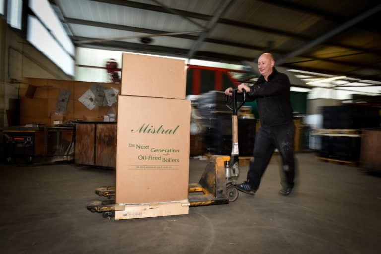 Orders leaving the Halesfield factory site