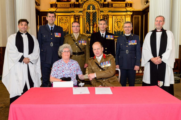 St Chad’s Church Shrewsbury signs the Armed Forces Covenant