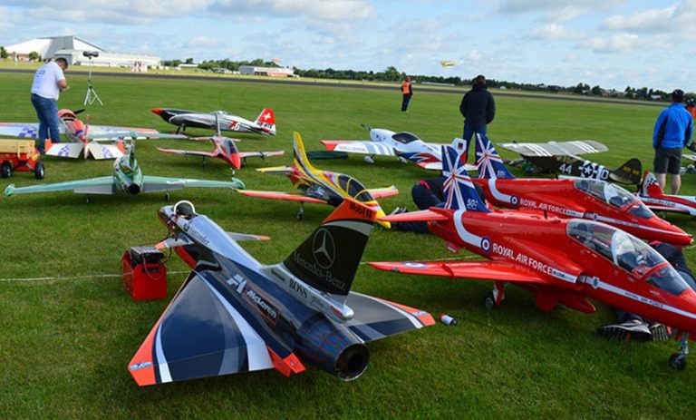 Miniature aircraft fly in to Cosford for model show weekend