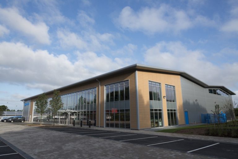 The new global headquarters of Filtermist International built by Morris Property in Telford
