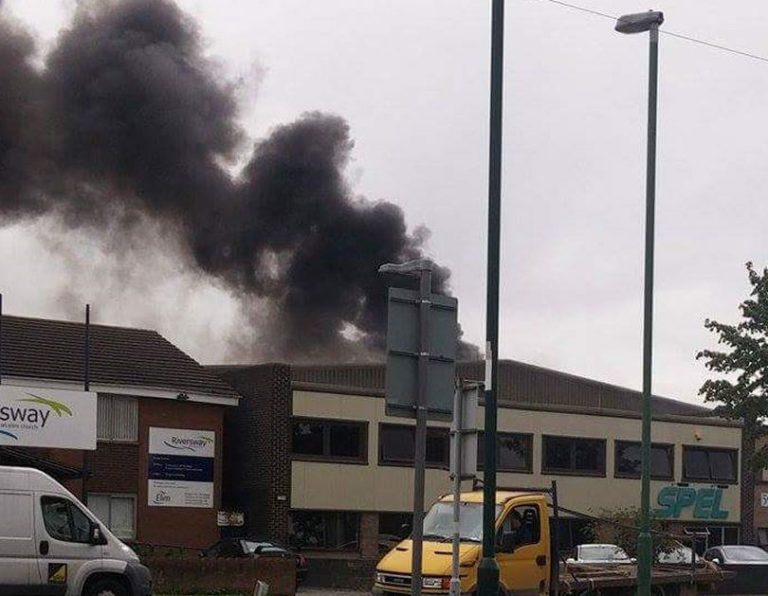 Fire in Harlescott Shrewsbury