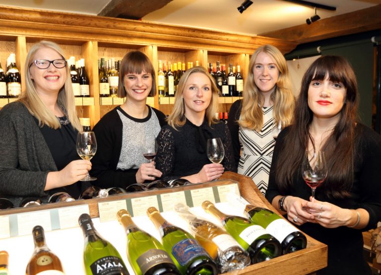 Becky Jones, DRE and Co Accountants, Kirsten Henly, Shrewsbury BID, Kate Evason, Hatchers Solicitors, Emma Molyneux, Shrewsbury BID and Alexandra Chidley-Uttley, Tanners Wines