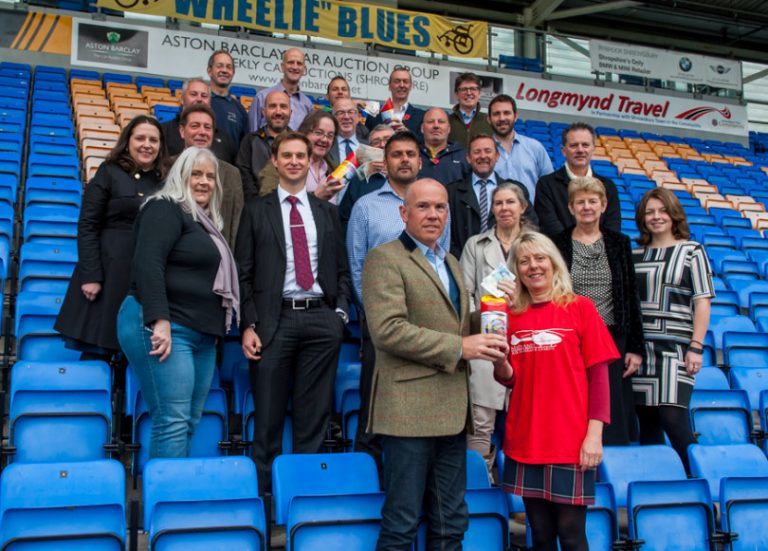 Midlands Air Ambulance Charity fundraising manager Maria Jones (front right) with members of the Severn Business Network