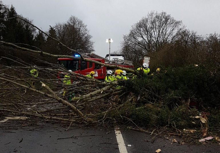 The scene of the incident on the A49 south of Leebotwood. Photo: @OPUShropshire