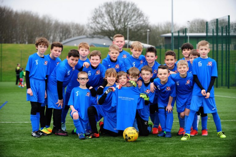 Shifnal European U10s with their new kit