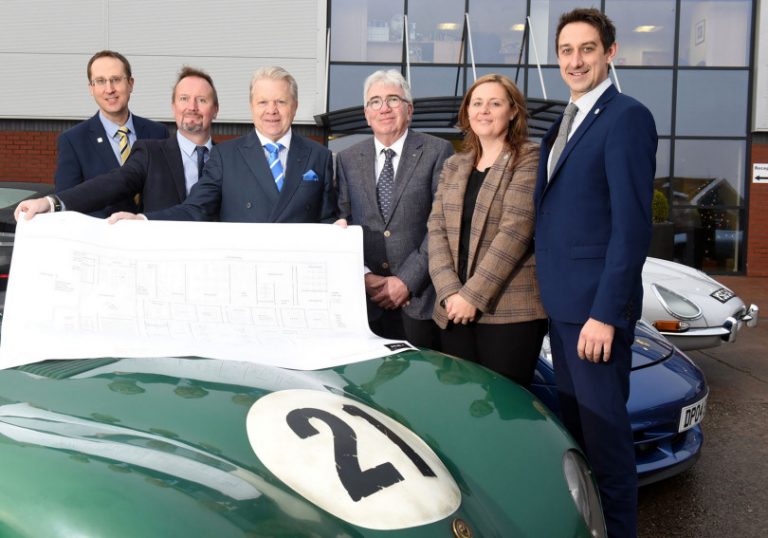 Matthew Snelson (Grainger & Worrall), Christopher Greenough (Salop Design & Engineering), Graham Wynn (Marches LEP), Peter Neumark (Classic Motor Cars), Bekki Phillips and Gareth Jones (both In-Comm Training)