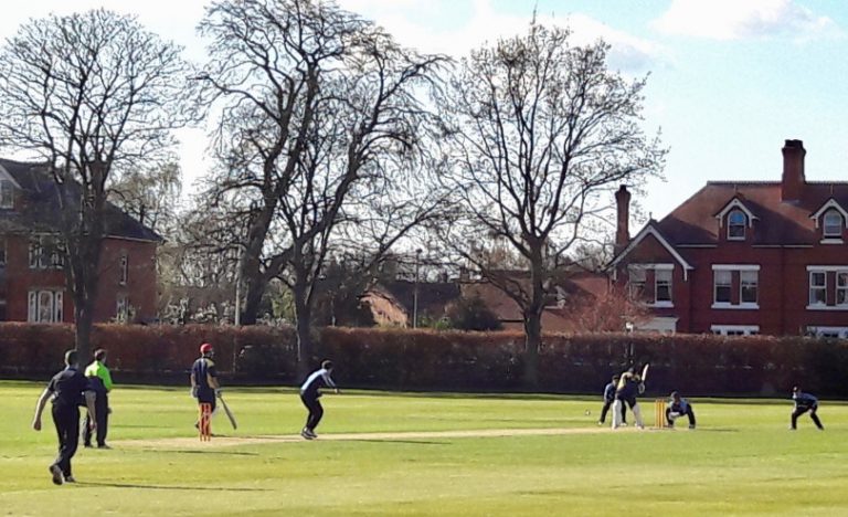 The scene at Wrekin College as Worcestershire’s second team beat Shropshire in a practice match