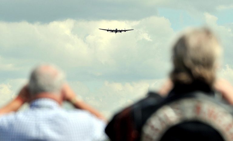 Battle of Britain Memorial Flight Lancaster flypast