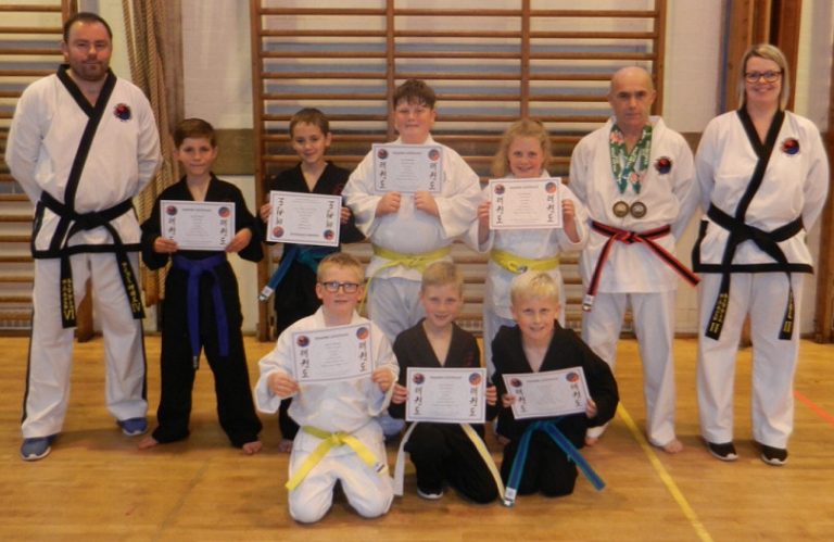 Gary Plant, Jack Light, Ben Everington, Edward Russell, Evie Dennis, David Rowley, Anna Bradford. Front: Arthur Russell, Jack Childs, Jack Milner. Inset Zak Baldwin and Mia Baldwin