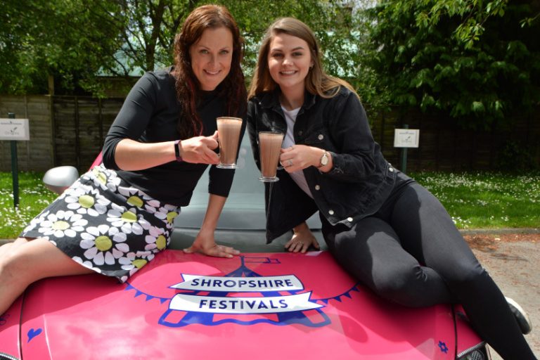 Beth Heath, Director of Fun at Shrewsbury Festivals and Sinead Mulloch, who was employed after impressing bosses during her work experience