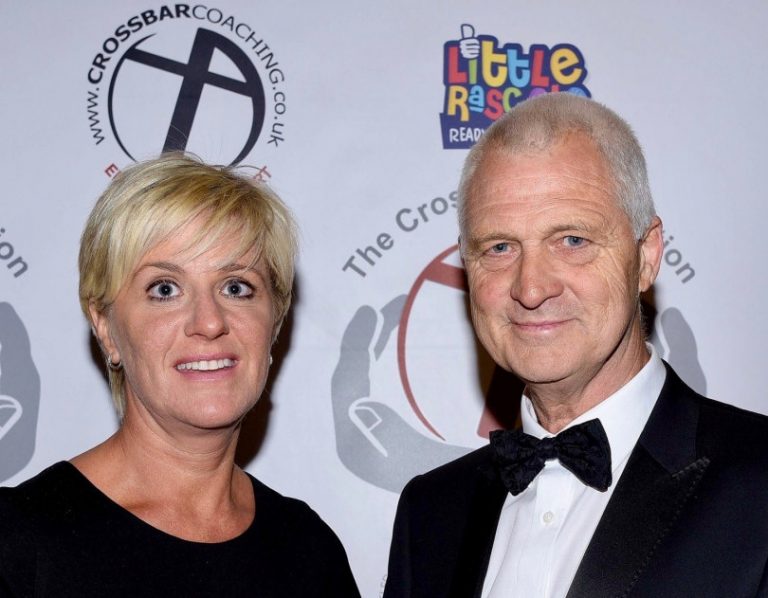 Former Aston Villa player and manager Brian Little with his wife Lizzie at the Crossbar Foundation’s charity ball at the Wroxeter Hotel