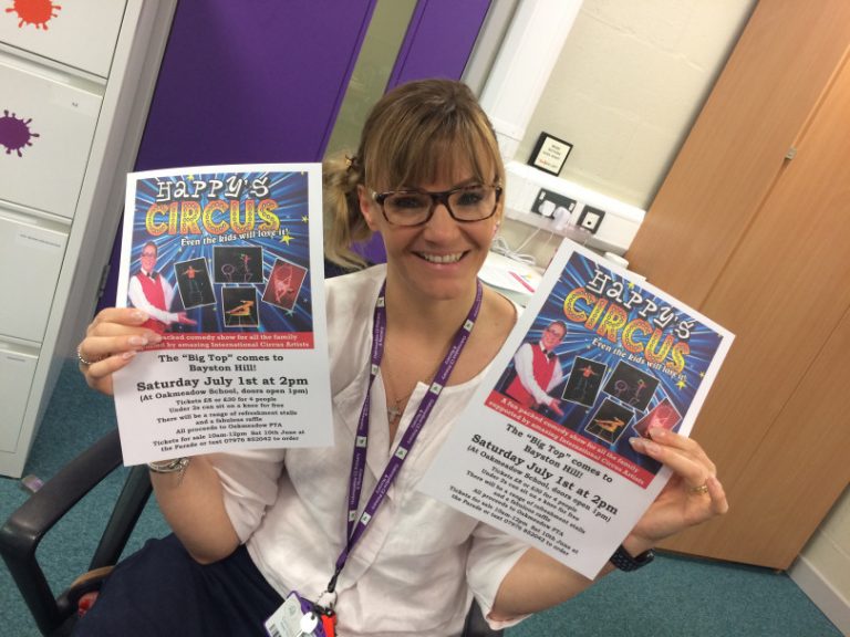 Oakmeadow School headmistress Carla Whelan spreads the word about the circus