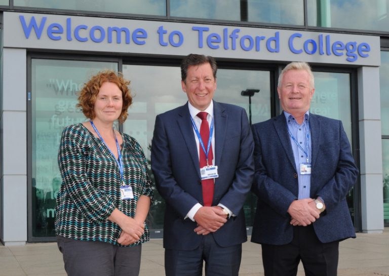 Gail Bleasby, chair of NCT current board of governors; Graham Guest, principal and chief executive of TCAT/NCT; Paul Hinkins, chair of TCAT current board of governors and the shadow board