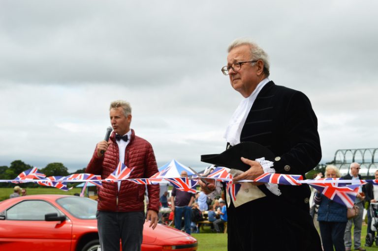 Clive Knowles Chairman of The British Ironwork Centre & Shropshire’s High Sheriff, Charles Lillis