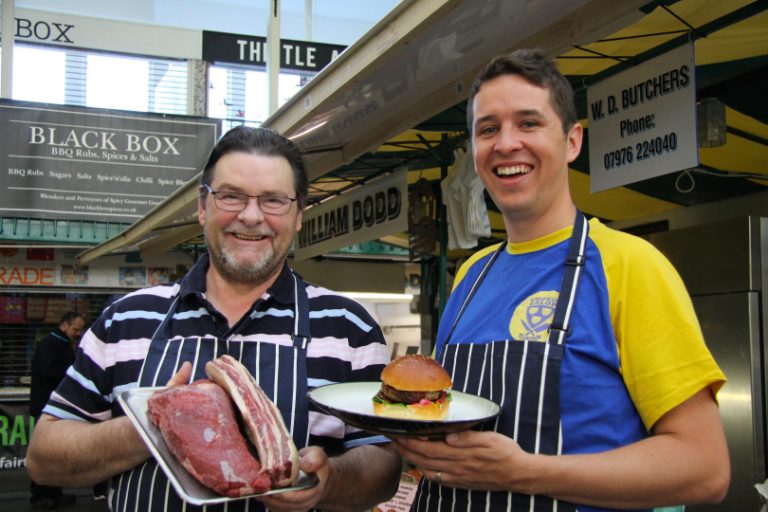 William Dodd, of WD Butchers and Joe Allwood, of Smokin Salop