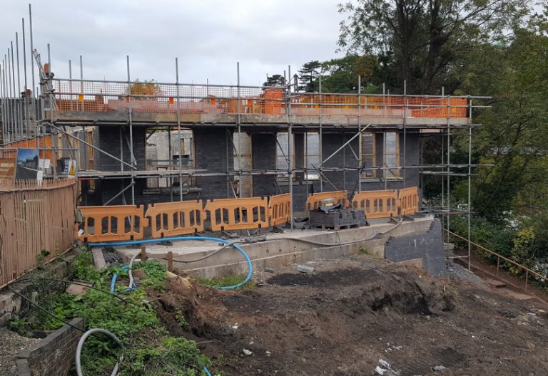 Work on the new refreshment room and toilet block at Bridgnorth Station is progressing well