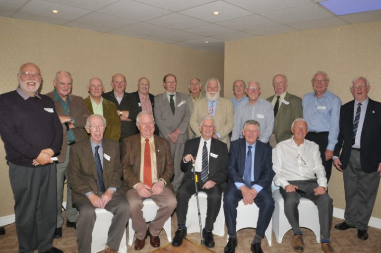 Some of the retired officers at the celebration