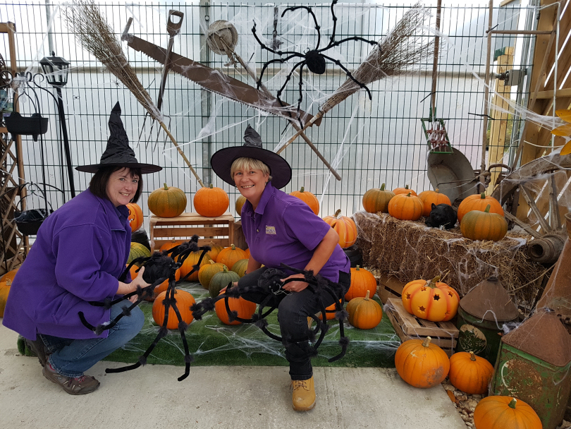 Caroline Lowe and Lynn Godwin from Meadowdale Nurseries in Telford