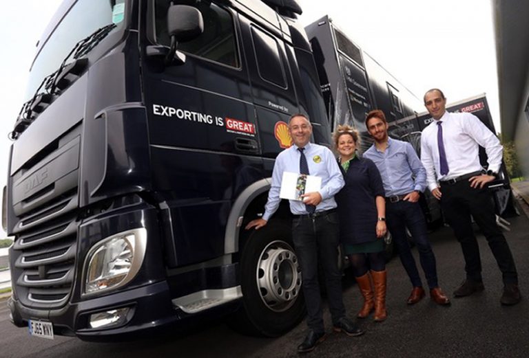 The Government’s giant campaign truck visited SP Services