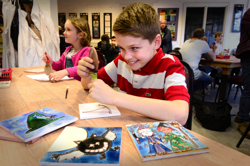 Spooky halloween tile decorating workshops at Jackfield Tile Museum