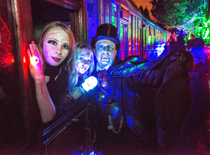 Halloween at the Severn Valley Railway Kirsty Broadbent and Evie Carson have a spooky encounter at Arley Station