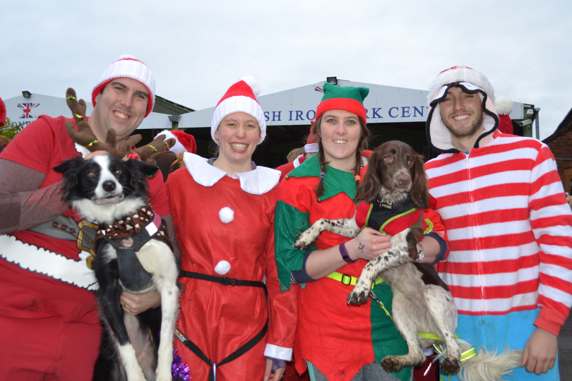 Prizes were awarded for best male, female, child & canine festive outfits