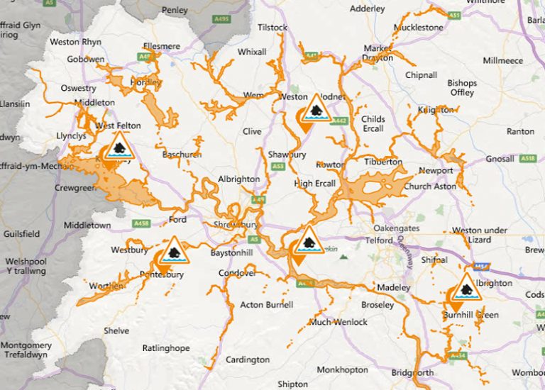 Shropshire on flood alert as recent snow and ice begins to melt