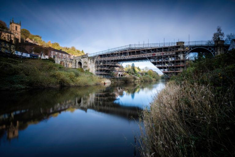 The Iron Bridge in Shropshire is undergoing restoration work. Photo: English Heritage