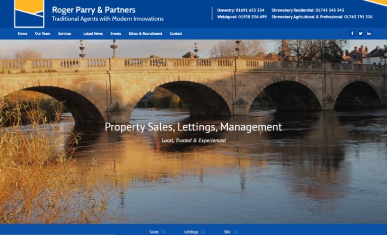 The updated and improved website