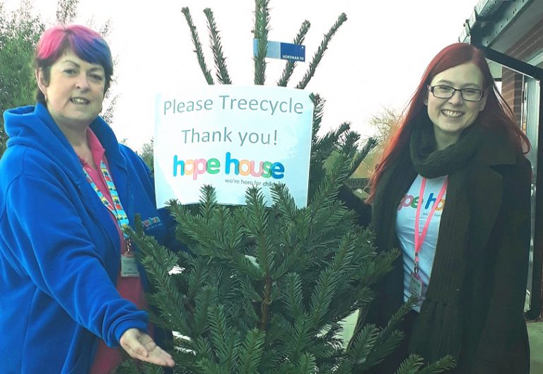 Rachel Lewis and Claire Jones from Hope House