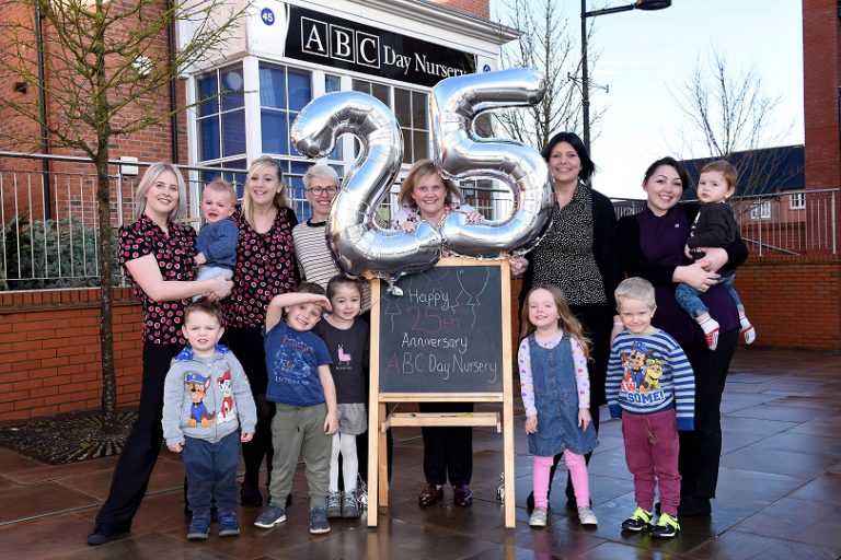 ABC Day Nursery is celebrating it's 25th anniversary this year - staff at Lightmoor celebrate