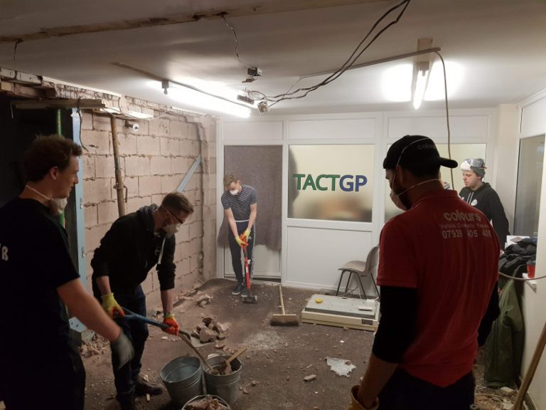 Work has been underway over Christmas to get the dance school ready for the new term