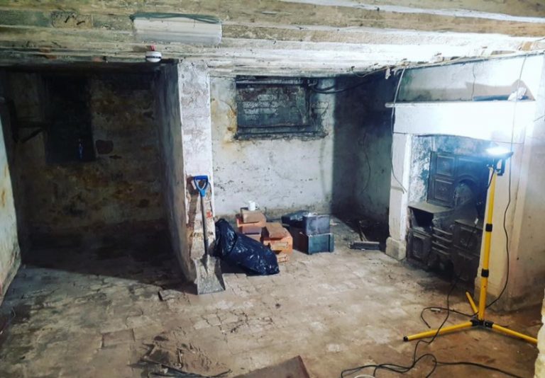 The oven was discovered during renovation works