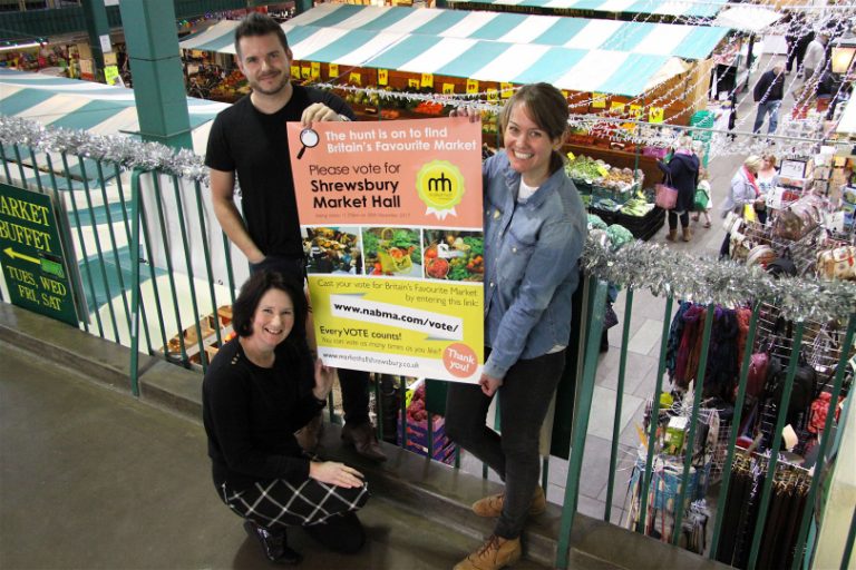 Shrewsbury market traders will hear if they have won Britain’s Favourite Market title later this week.