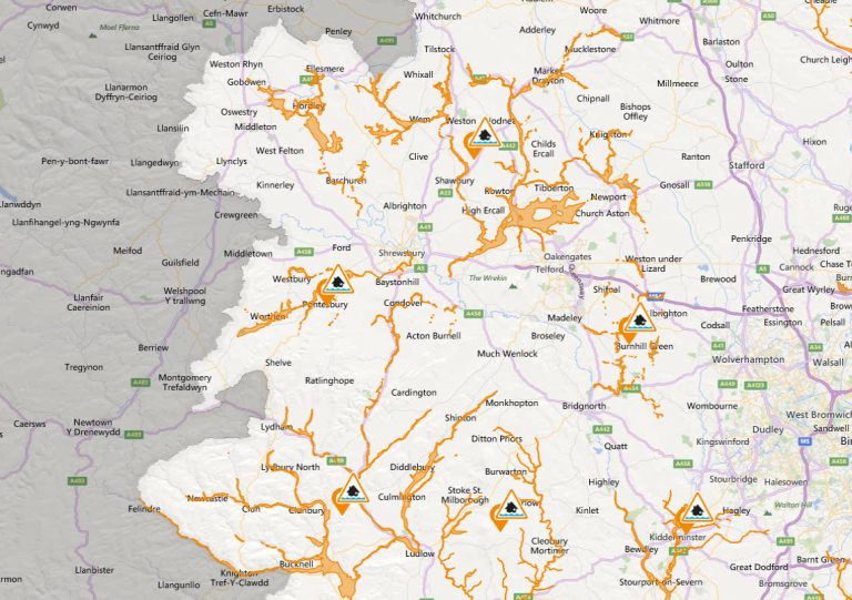A number of flood alerts have been issued across Shropshire. Image: Environment Agency