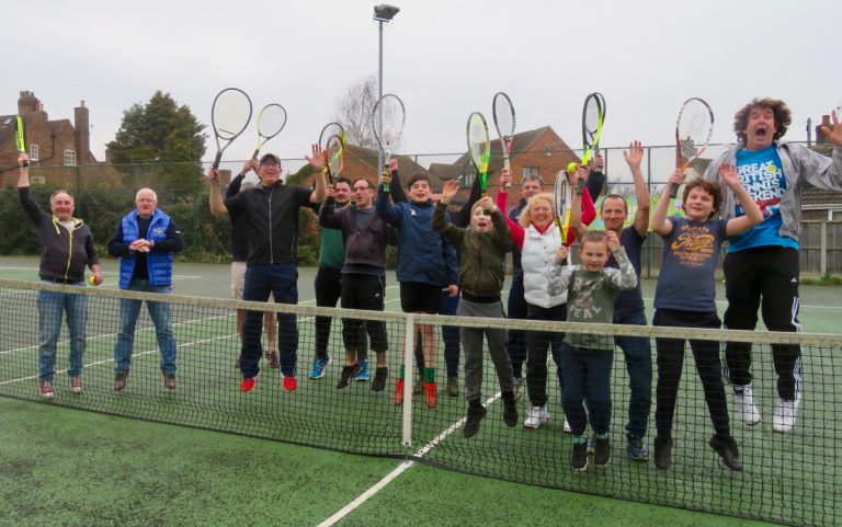 Open day fun at Broseley Tennis Club