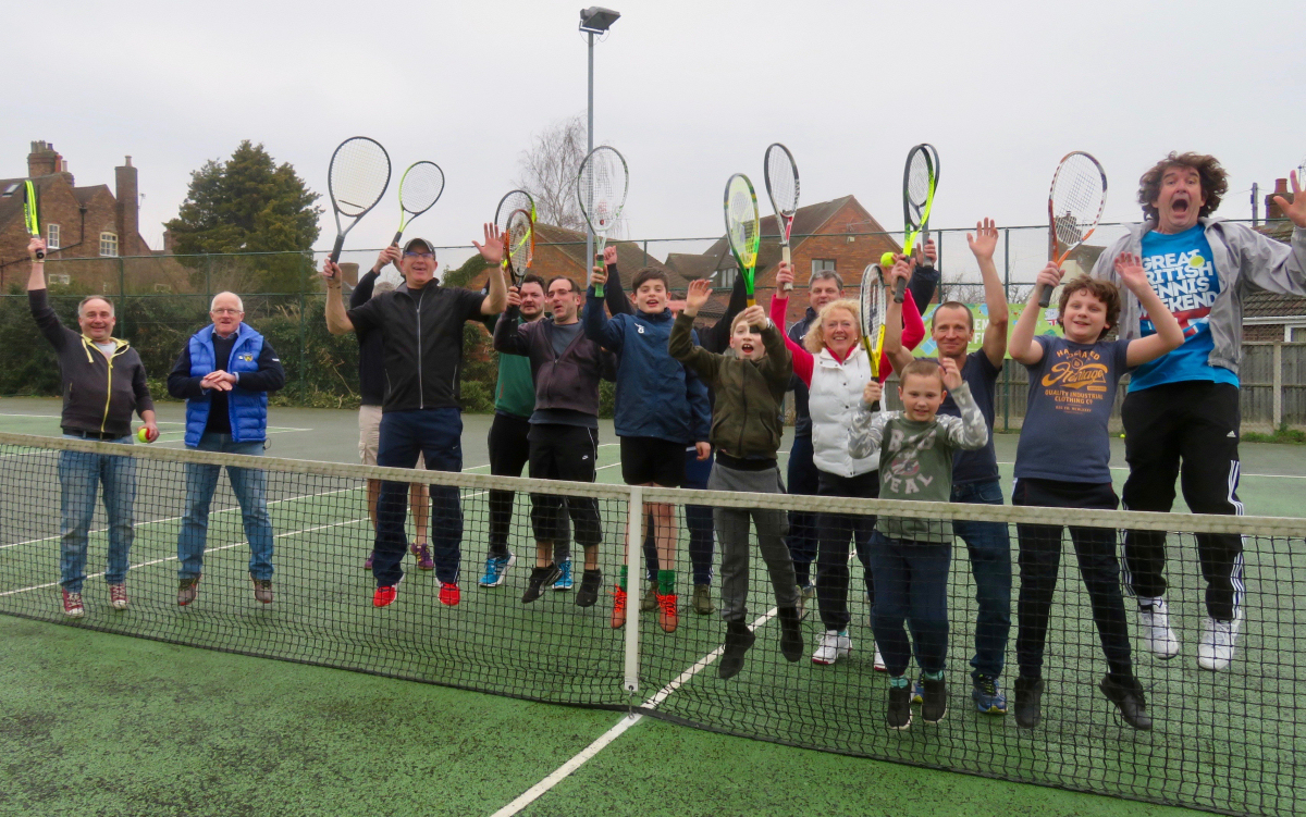 Open day fun at Broseley Tennis Club