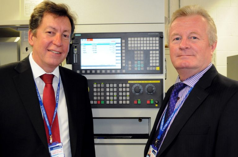 Principal Graham Guest with Paul Hinkins, chair of governors