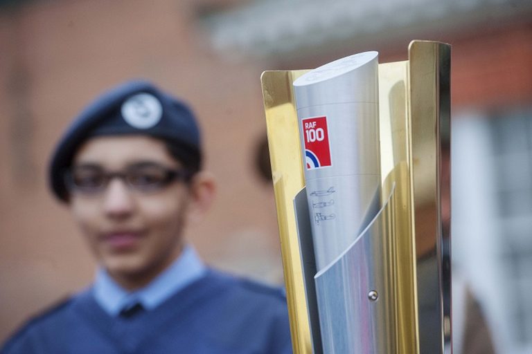 The RAF100 baton is to visit RAF Museum Cosford. Photo: ©Trustees of the Royal Air Force Museum