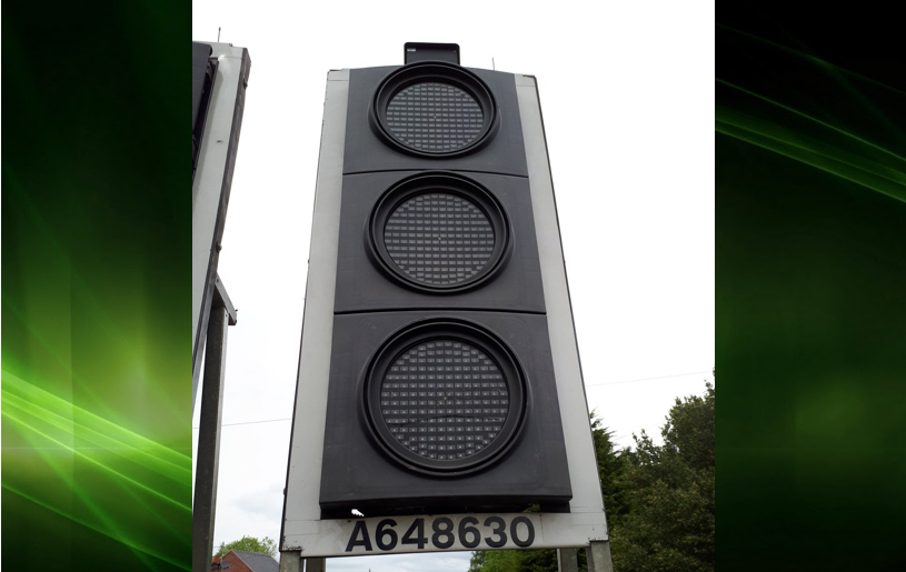 A temporary traffic light has been stolen in Broseley. Photo: @WenlockCops
