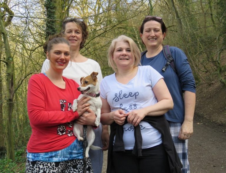 Ann Allsop, Lisa Butler and Morag Cunningham, and Laura Wise from New Cross Hospital, Wolverhampton will climb the Wrekin in their pyjamas