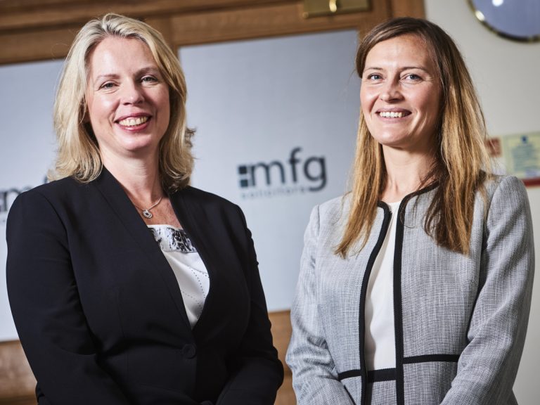 Head of the Private Client team Valerie Robinson with Sally Smith