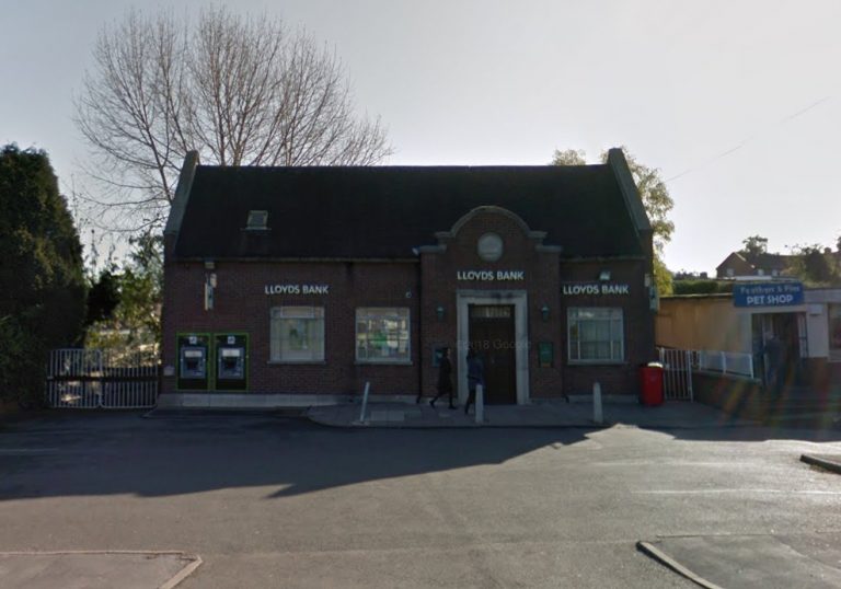 The robbery took place at Lloyds Bank on Wrekin Drive in Donnington. Photo: Google Street View