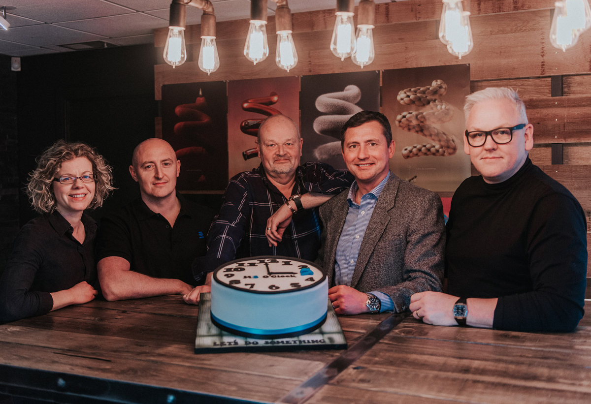 The M3 team - Alison Johnston, Glen Pawson, Dave Lawrence, Nick Lovett and Stuart Perry