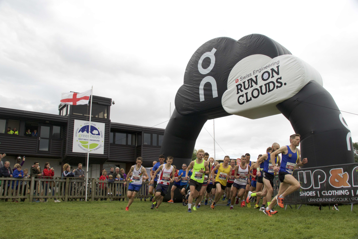 The start of the 208 Shrewsbury Half Marathon